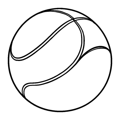 Dodgeball Colouring Page (Kids, Bold & Easy)