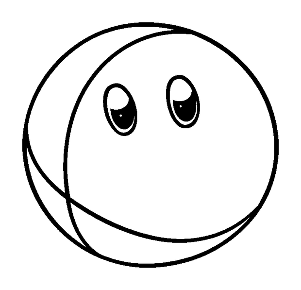 Dodgeball colouring page — free printable for kids