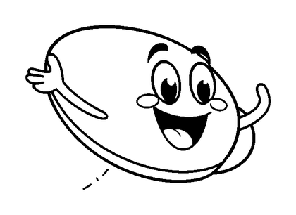 Flying Disc Colouring Page (Kids, Bold & Easy)