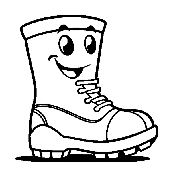 Football Boot colouring page — free printable for kids