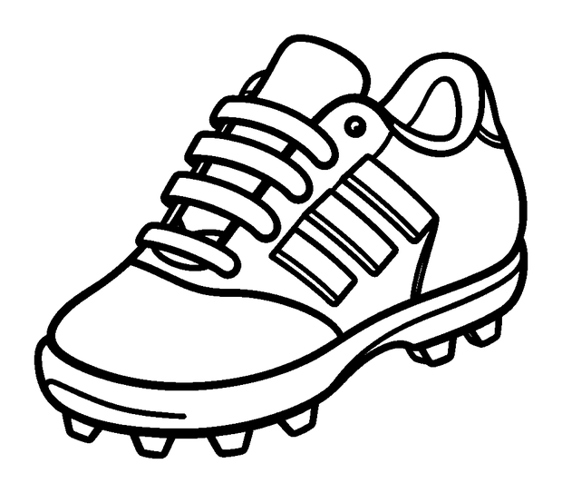 Football Boot colouring page — free printable for kids