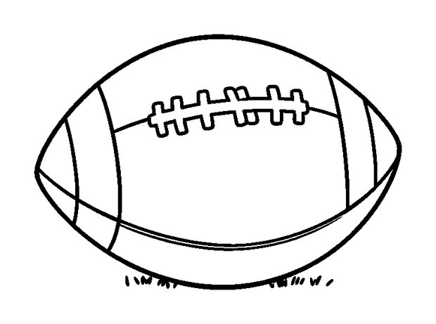 Football colouring page — free printable for kids