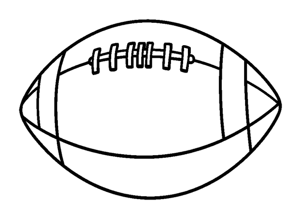 Football colouring page — free printable for toddlers
