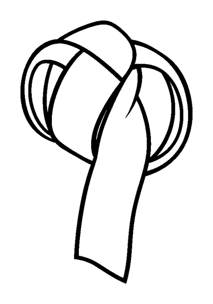 Gymnastics Ribbon Twist colouring page — free printable for kids
