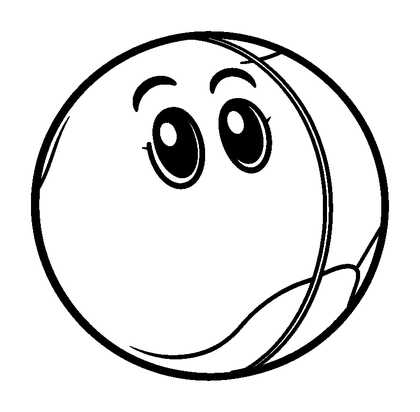 Handball Colouring Page (Kids, Bold & Easy)