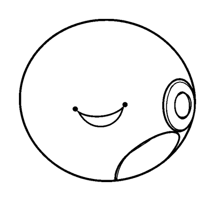 Handball Colouring Page (Toddler, Bold & Easy)