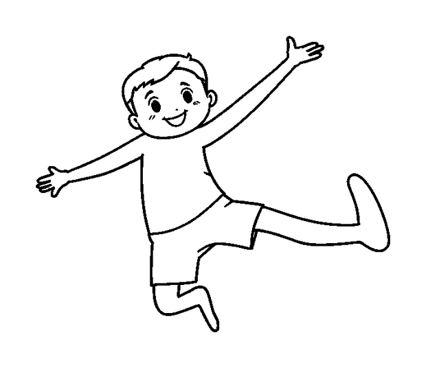 High Jump colouring page — free printable for kids