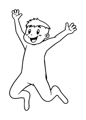 High Jump Colouring Page (Kids, Standard)