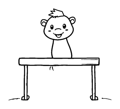 Hurdles Colouring Page (Kids, Standard)