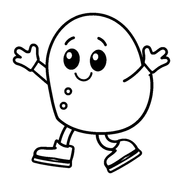 Ice Skating colouring page — free printable for kids