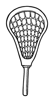 Lacrosse Colouring Page (Kids, Bold & Easy)