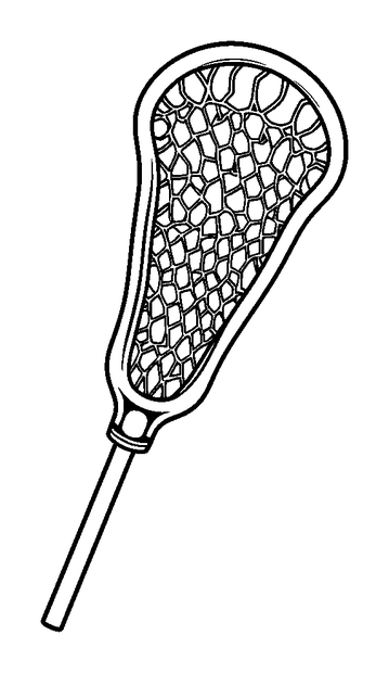 Lacrosse colouring page — free printable for toddlers