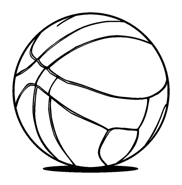 Netball colouring page — free printable for kids