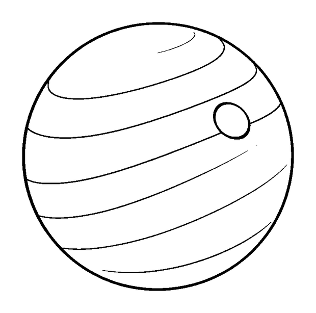 Pilates Ball colouring page — free printable for kids