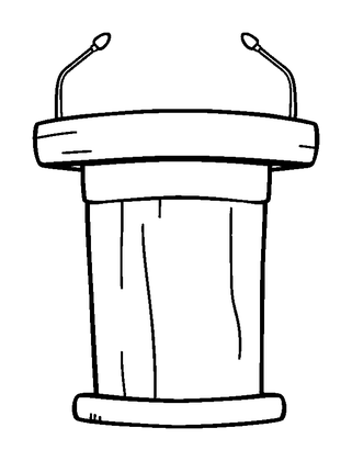 Podium Colouring Page (Kids, Standard)
