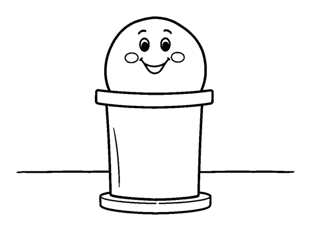 Podium colouring page — free printable for toddlers