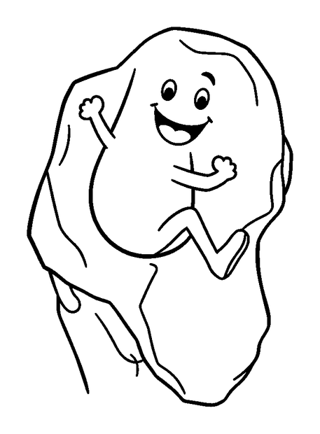 Rock Climbing colouring page — free printable for toddlers