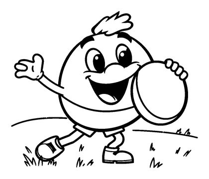 Rugby Colouring Page (Kids, Bold & Easy)