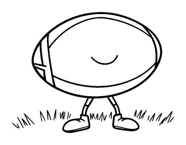 Rugby colouring page — free printable for toddlers