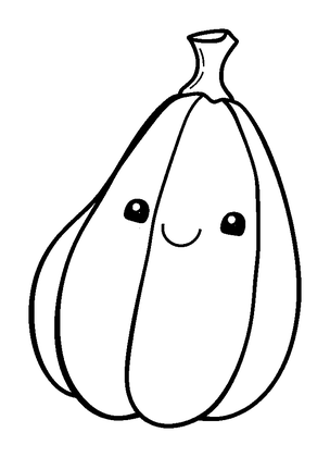 Squash Colouring Page (Kids, Bold & Easy)