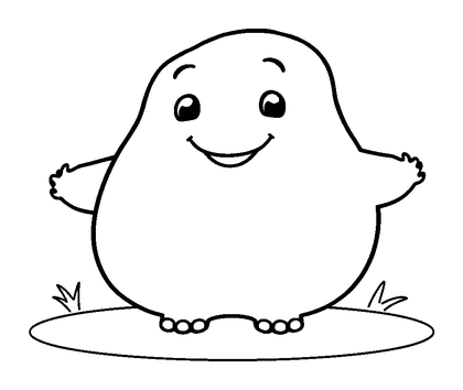 Starting Blocks Colouring Page (Toddler, Bold & Easy)