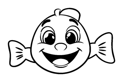 Swimming Colouring Page (Kids, Bold & Easy)