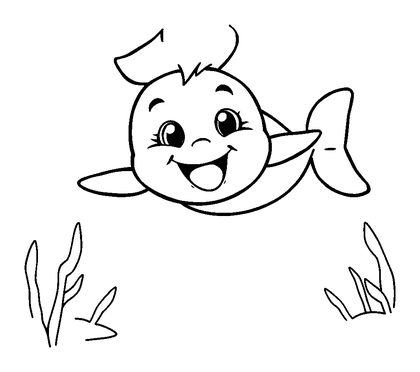 Swimming Colouring Page (Kids, Standard)