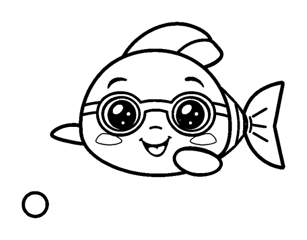 Swimming colouring page — free printable for kids