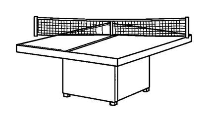 Table Tennis Colouring Page (Toddler, Bold & Easy)