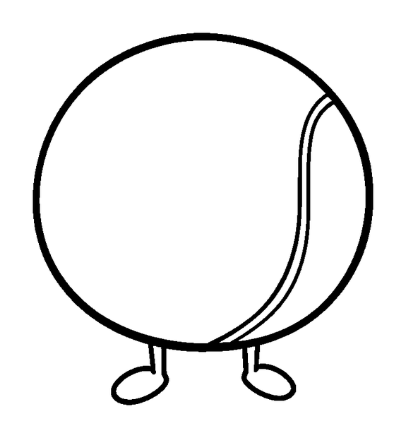 Tennis colouring page — free printable for kids
