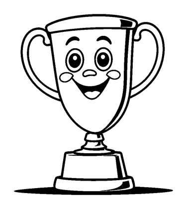 Trophy Colouring Page (Kids, Standard)