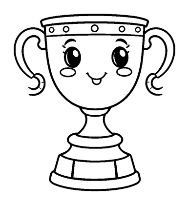 Trophy Colouring Page (Kids, Standard)