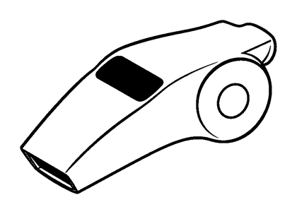 Whistle Colouring Page (Kids, Standard)