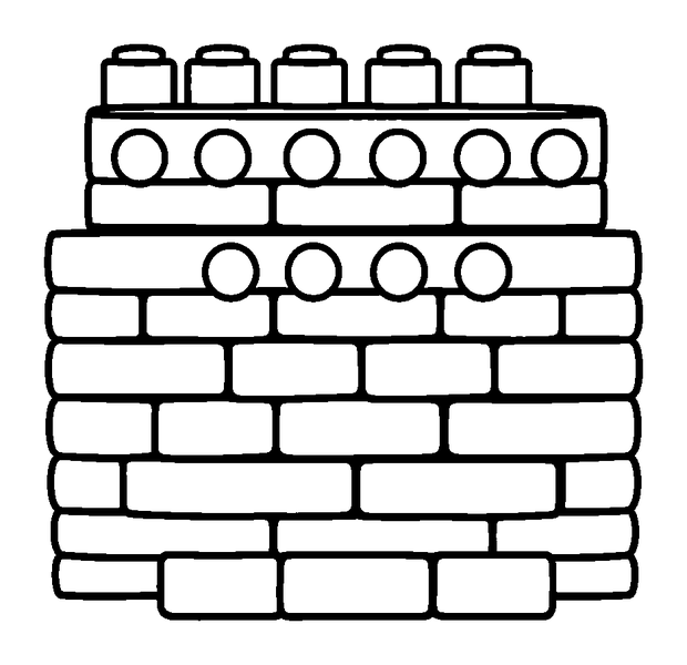 Building Blocks colouring page — free printable for kids