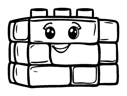 Building Blocks Colouring Page (Kids, Standard)