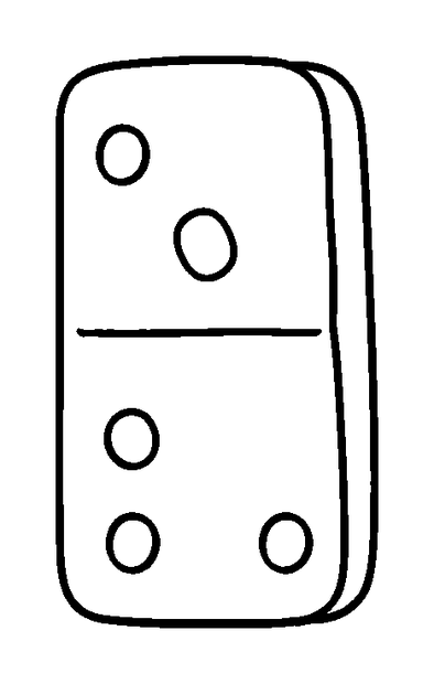 Domino Set colouring page — free printable for kids