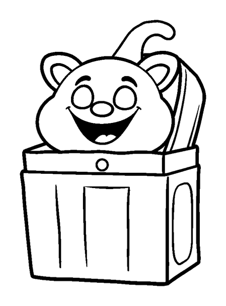 Jack In The Box colouring page — free printable for kids