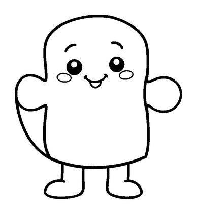 Jigsaw Piece Colouring Page (Toddler, Bold & Easy)