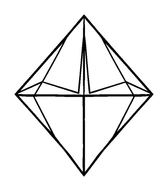 Kite Diamond colouring page — free printable for kids