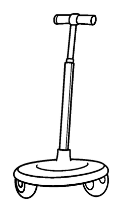 Pogo Stick Colouring Page (Kids, Bold & Easy)