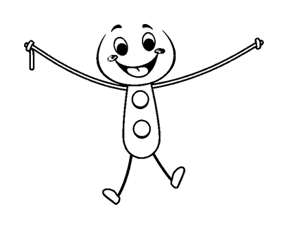 Skipping Rope Colouring Page (Toddler, Bold & Easy)
