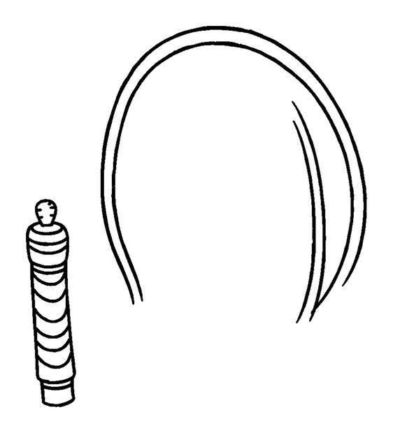 Skipping Rope colouring page — free printable for toddlers