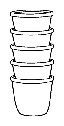 Stacking Cups Colouring Page (Kids, Standard)