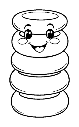 Stacking Rings Colouring Page (Kids, Standard)