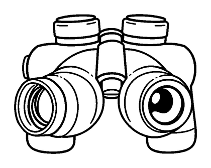 Toy Binoculars Adventure Colouring Page (Kids, Standard)