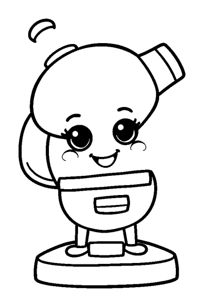 Toy Microscope Slides colouring page — free printable for toddlers