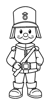 Toy Soldier Colouring Page (Kids, Standard)