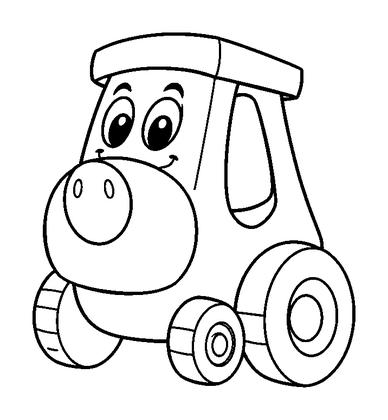 Toy Till Colouring Page (Toddler, Bold & Easy)