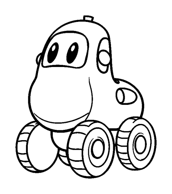Wind Up Toy colouring page — free printable for toddlers
