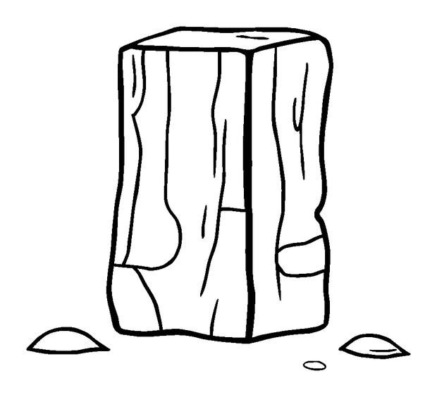 Wooden Blocks colouring page — free printable for kids